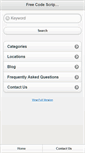 Mobile Screenshot of freecodescript.com