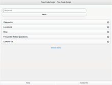 Tablet Screenshot of freecodescript.com